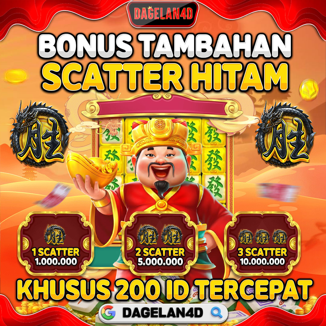 DAGELAN4D: Situs Slot Mahjong Gacor Gampang Menang Scatter Hitam